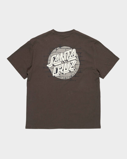 Scrawl Brick Dot Men's Box Fit T-shirt Brown