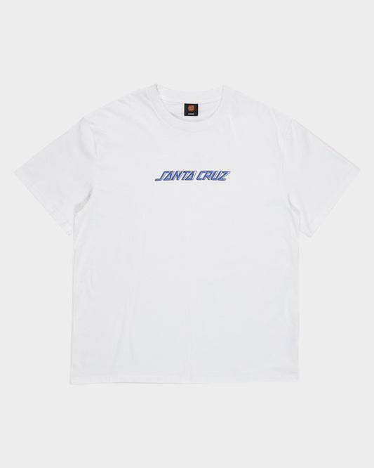 Off Set Strip Men's Box Fit T-shirt White