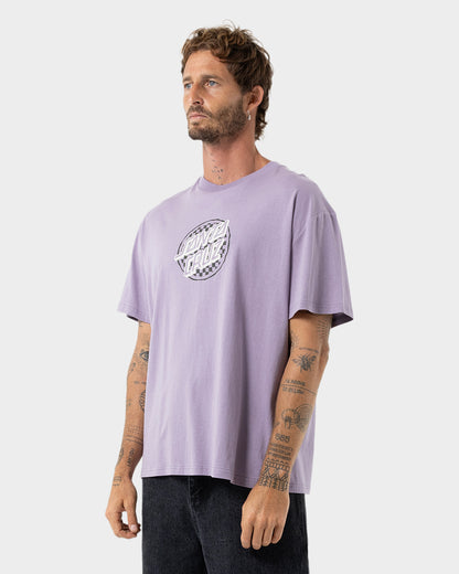 Breaker Check Opus Dot Men's Box Fit T-shirt Lavender