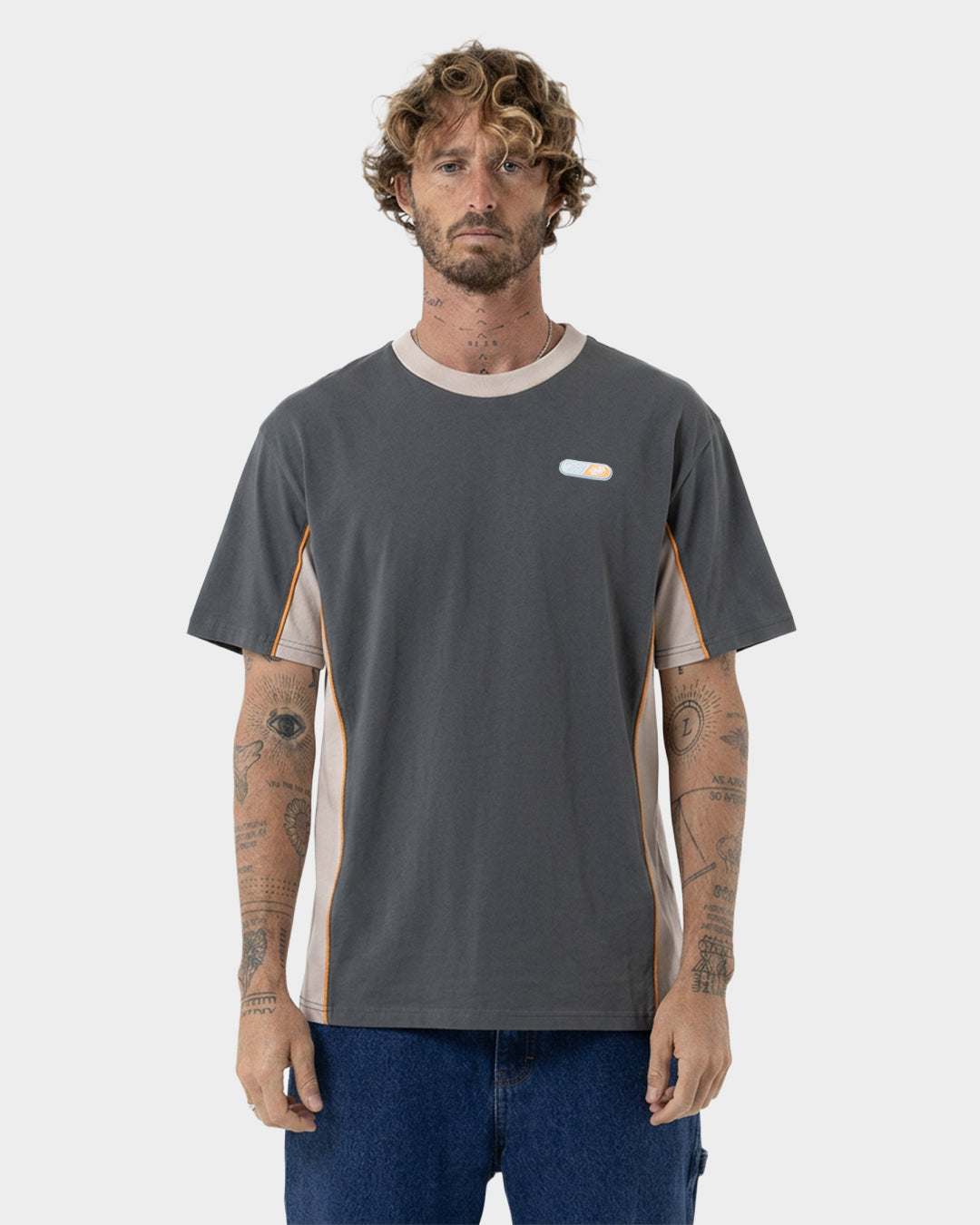 Oval 73 Dot Badge Men's T-Shirt