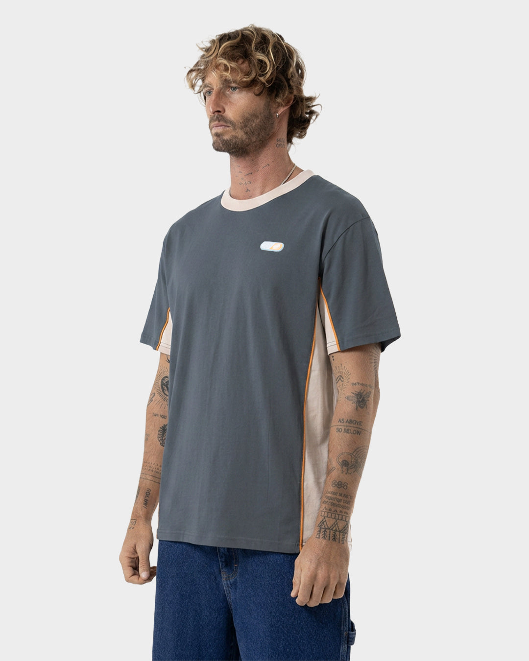 Oval 73 Dot Badge Men's T-Shirt