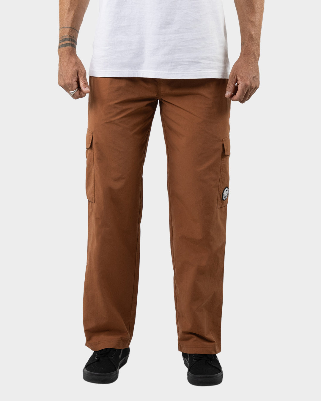 MFG Dot Badge Santa Cruz Men's Cargo Pants Brown