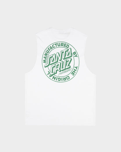 OS MFG Dot Santa Cruz Men's Muscle T-shirt White