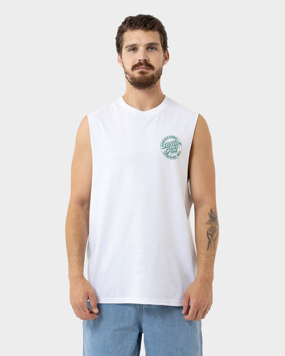 OS MFG Dot Santa Cruz Men's Muscle T-shirt White