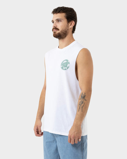 OS MFG Dot Santa Cruz Men's Muscle T-shirt White