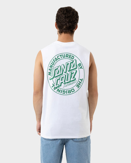 OS MFG Dot Santa Cruz Men's Muscle T-shirt White
