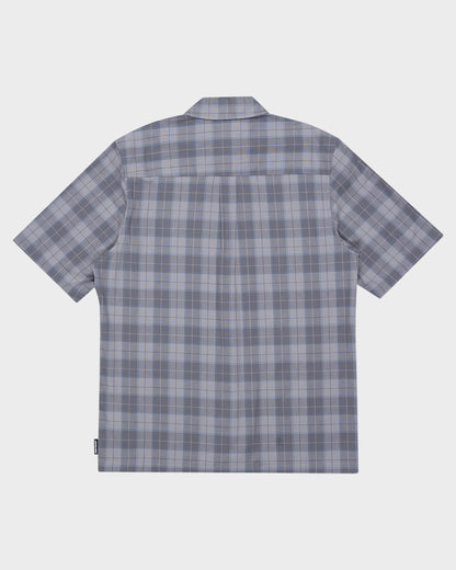 Screaming Hand Button Up Shirt Concrete Check