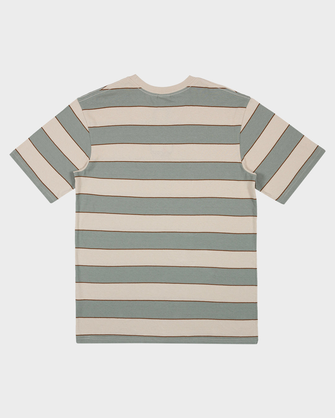 Classic Dot Patch Men's T-shirt Light Khaki Stripe