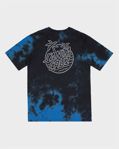 Glow Dot Men's T-shirt Cobalt Tie Dye