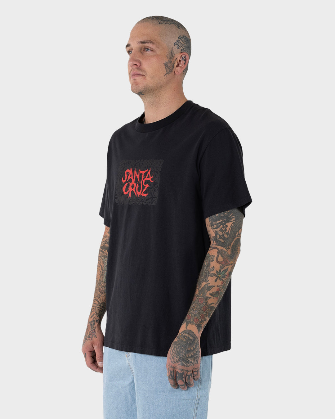 Knox Faces Men's Box Fit T-shirt Off Black