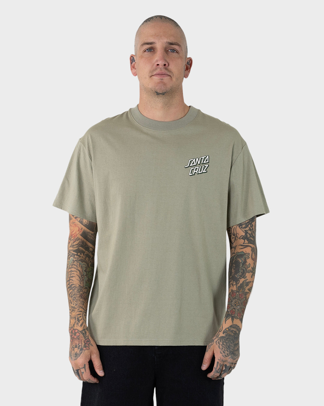 SC Stack Men's Box Fit T-shirt Light Khaki