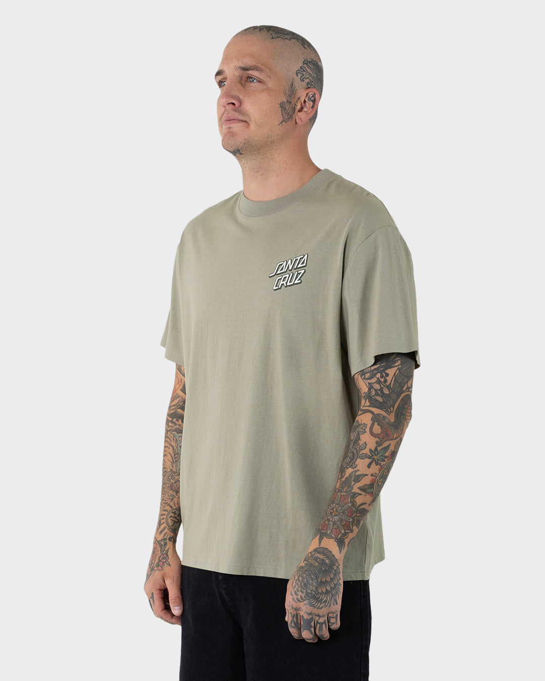 SC Stack Men's Box Fit T-shirt Light Khaki