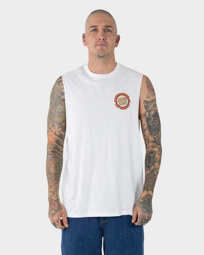 Speed MFG Dot Men's Muscle T-shirt Off White