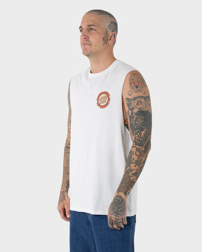 Speed MFG Dot Men's Muscle T-shirt Off White