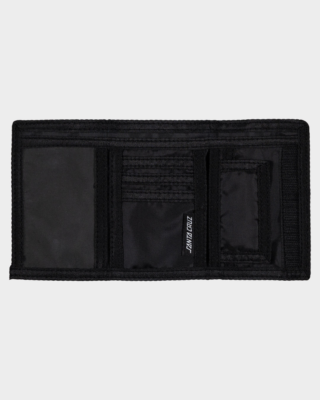Flaming Dice Dot Men's Velcro Wallet Black