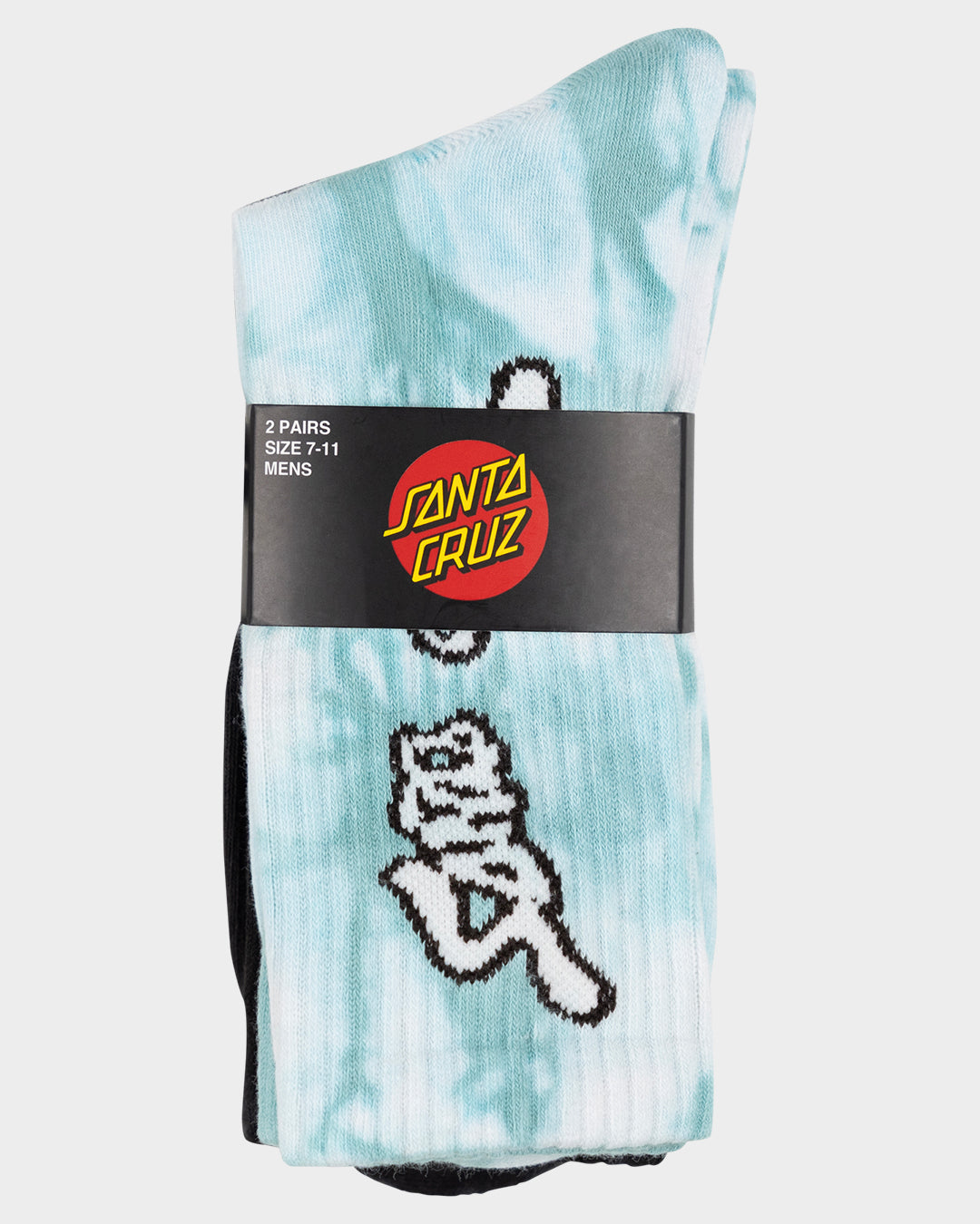 Trip Strip Arch Men's Crew Socks 2 Pack Vintage Blue Tdye-black Tdye