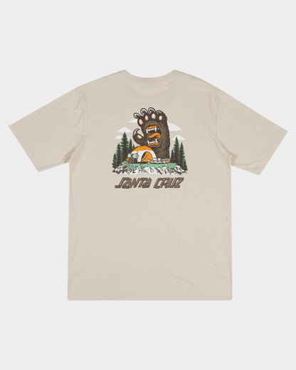 Screaming Grizzly Men's T-shirt Natural