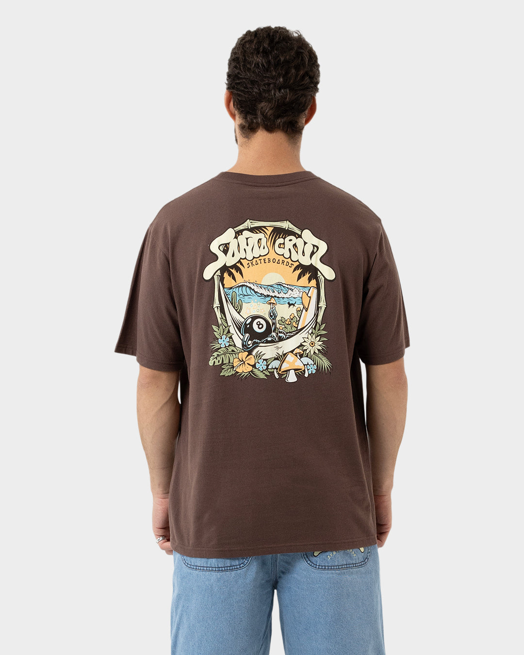 Winkowski 8baller Triparch Men's T-shirt Brown – Santa Cruz