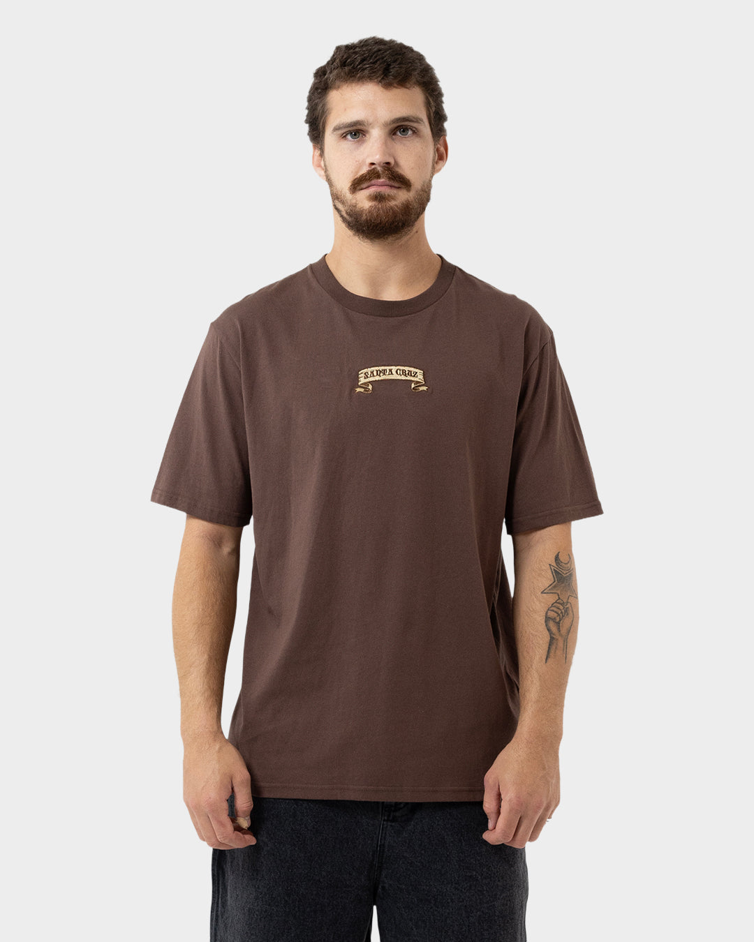 Guzman Dining Dot Men's T-shirt Brown