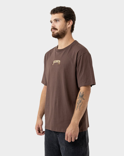 Guzman Dining Dot Men's T-shirt Brown