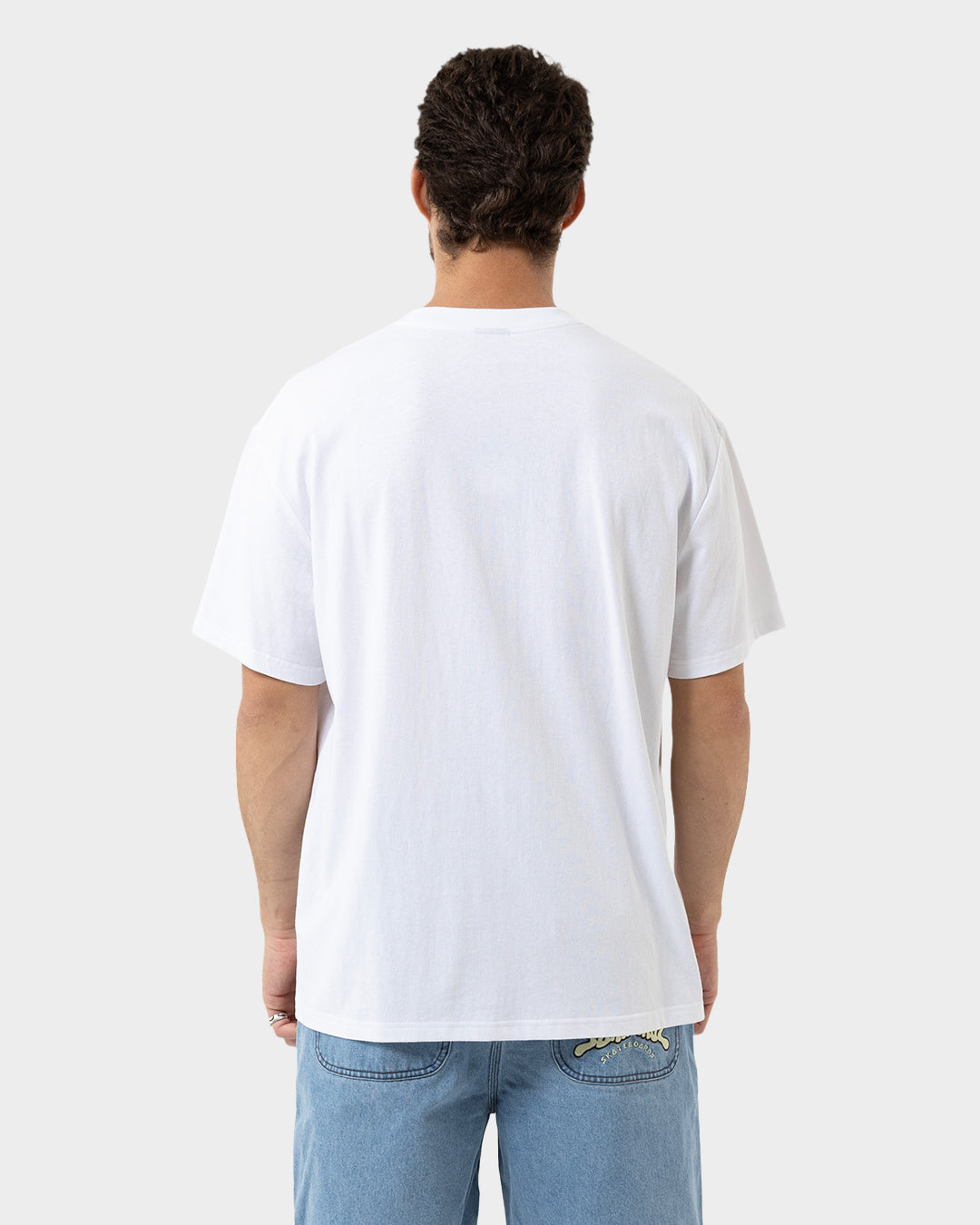 Classic Strip Repeat Men's T-shirt White