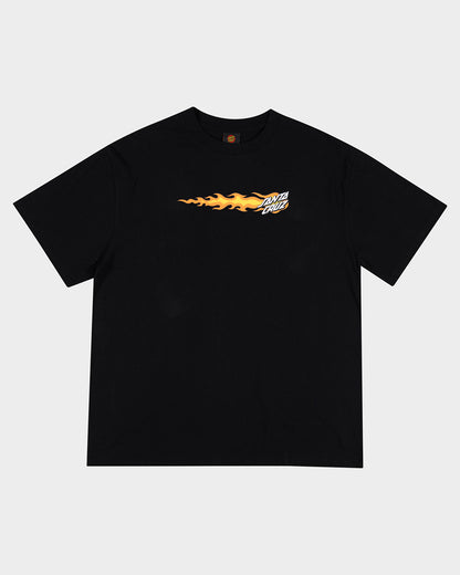 Flaming Dice Dot Flash Men's T-shirt Black