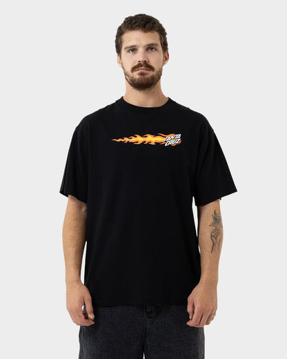 Flaming Dice Dot Flash Men's T-shirt Black