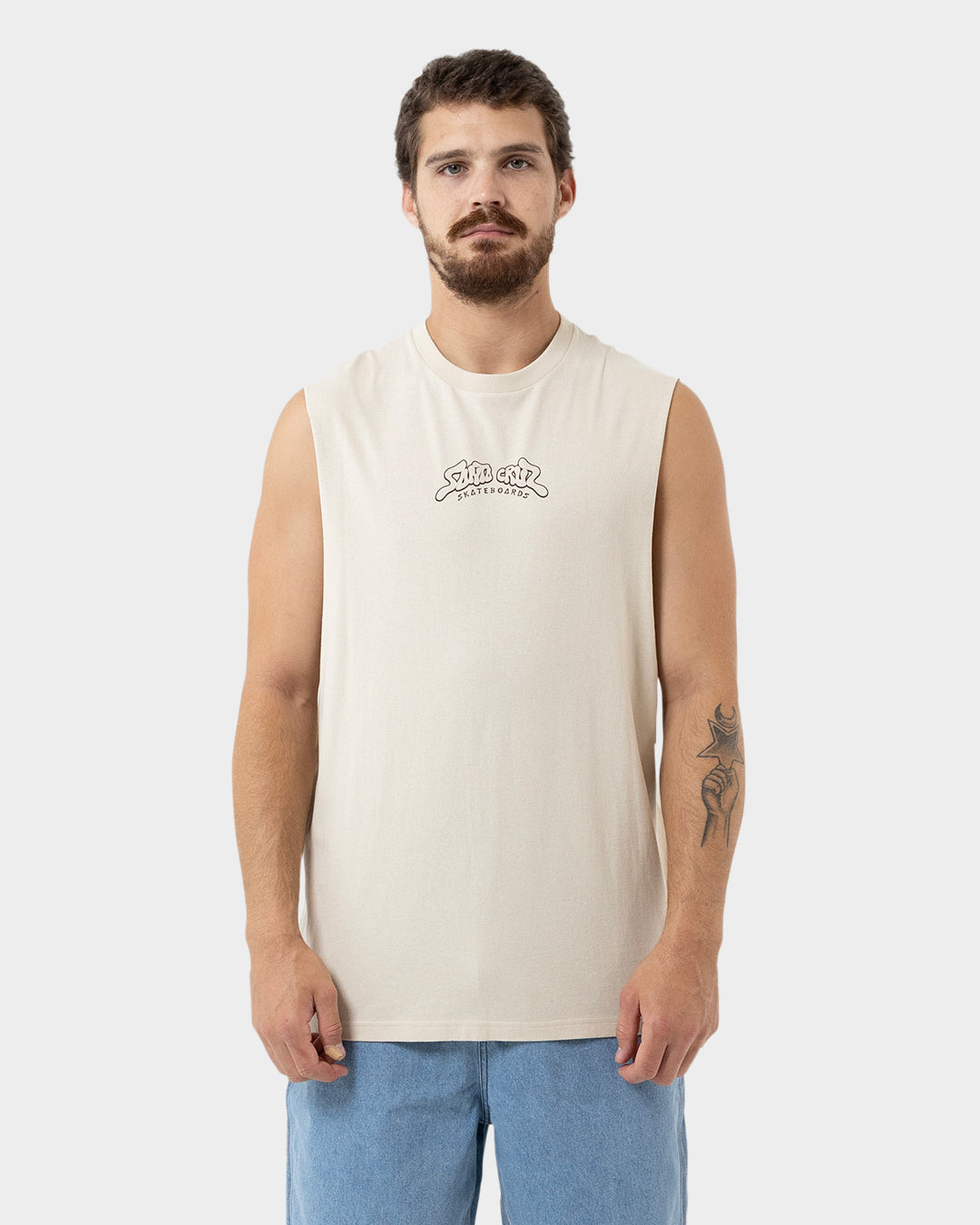 Winkowski 8baller Trip Arch Mono Men's Muscle T-shirt Natural