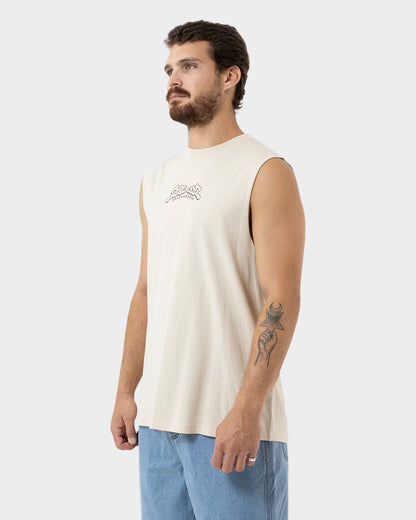 Winkowski 8baller Trip Arch Mono Men's Muscle T-shirt Natural