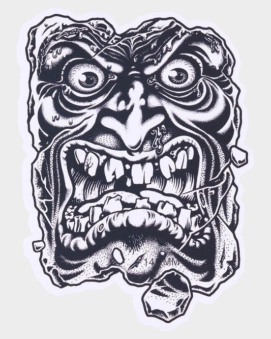 Roskopp Destruct Face Sticker Black