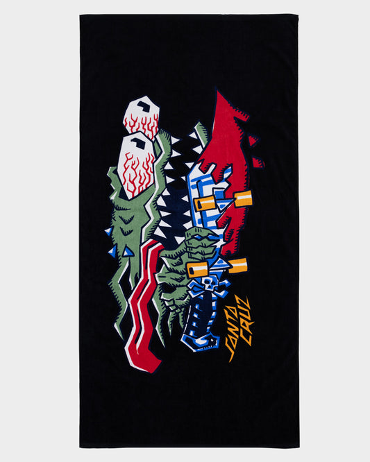 Meek Scratched Slasher Towel Black