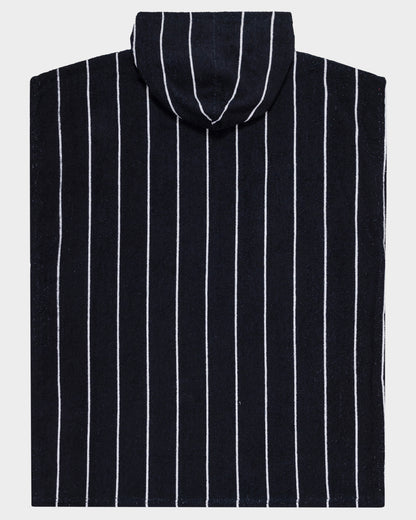 Flamed Collegiate Arch Hooded Towel Black