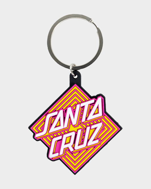 Solitaire Dot Fade Key Ring Pink