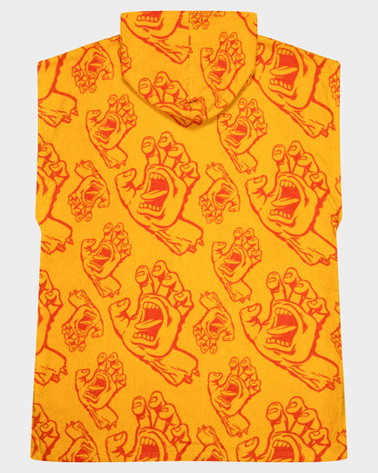 Crowded Hand Hollow Hooded Towel Yellow