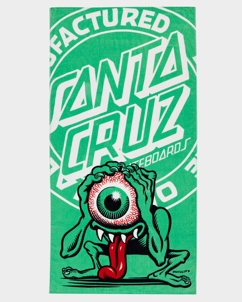 GOD ONLY KNOWS ☺︎︎︎︎SIGNATURELOGOBEACH TOWEL Eyegore Towel Light Green – Santa Cruz Skateboards ANZ