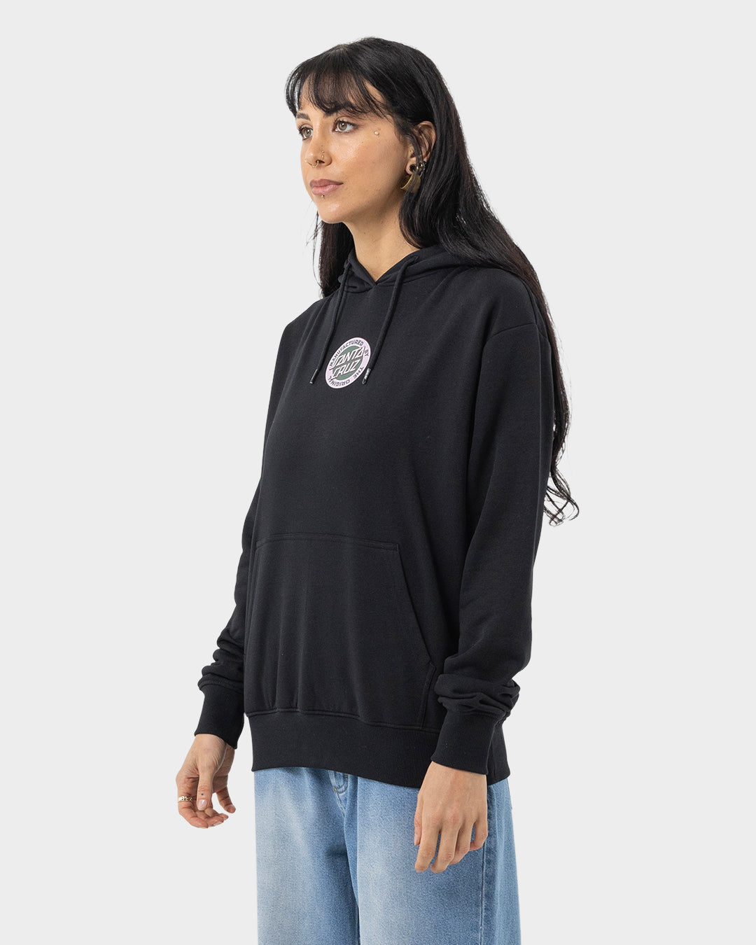 MFG Retro Dot Reverse Women's Hoodie Black