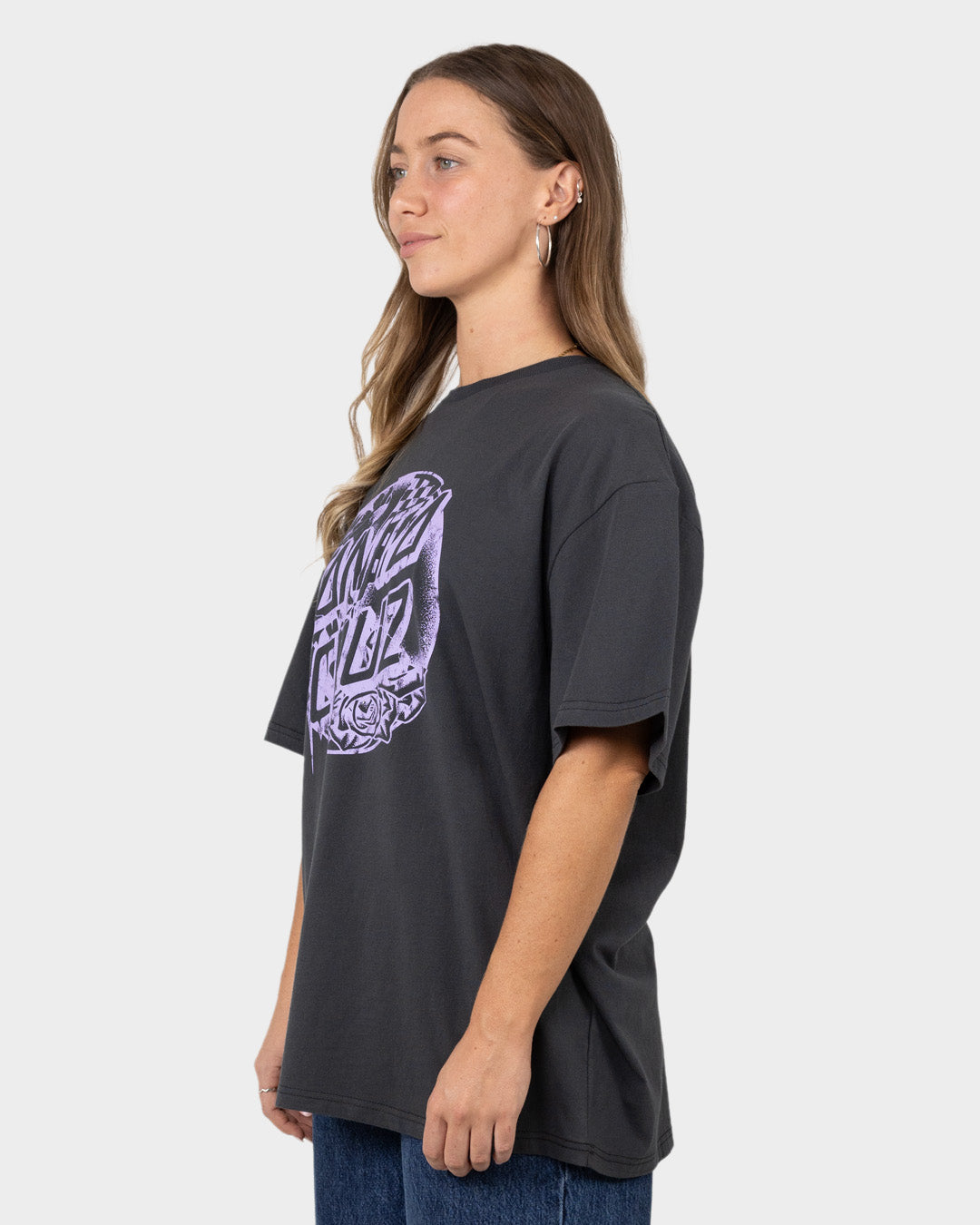 OS Fusion Dot Women's Oversized T-shirt Black