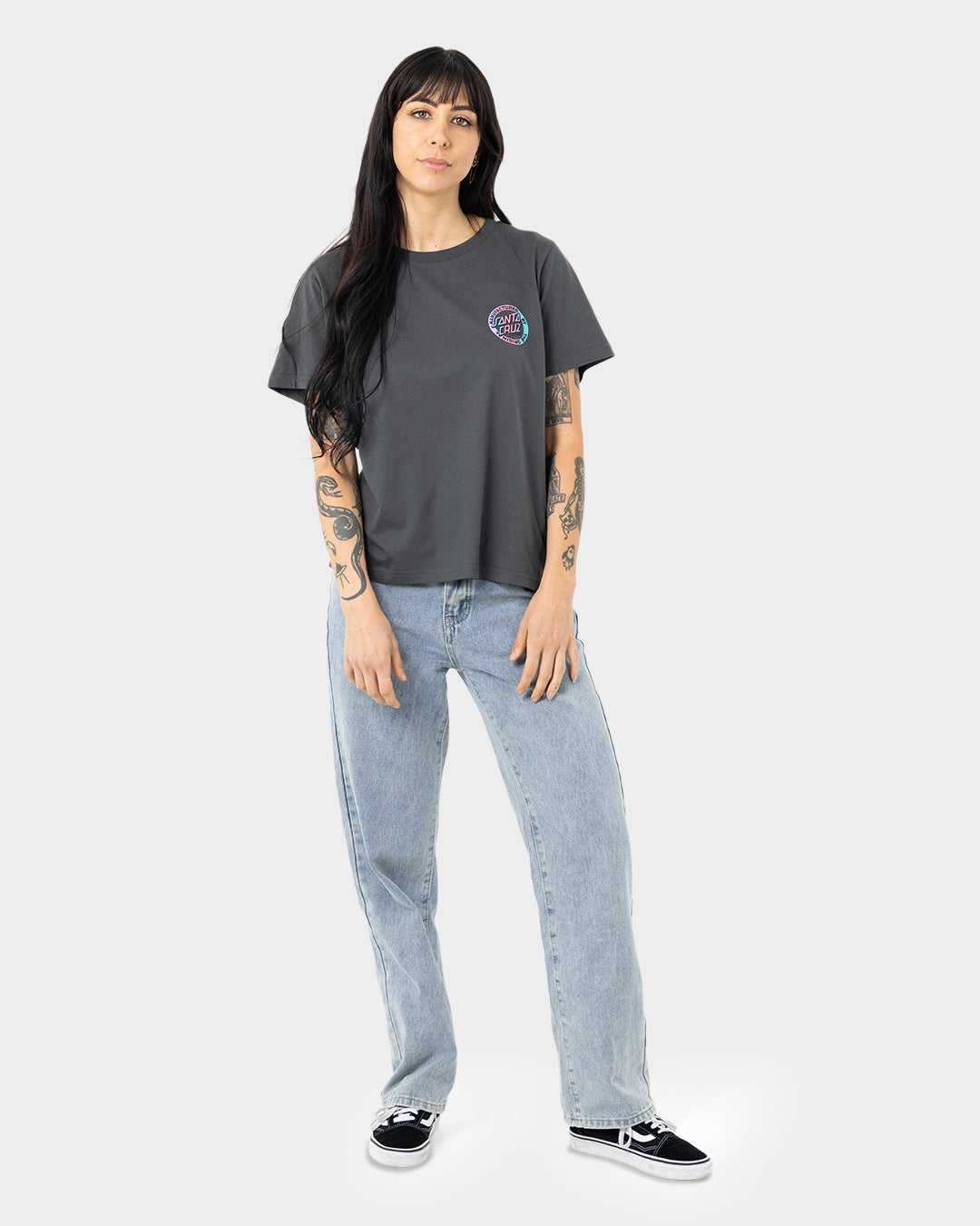 MFG Dot Multi Fade Women's T-Shirt Washed Black