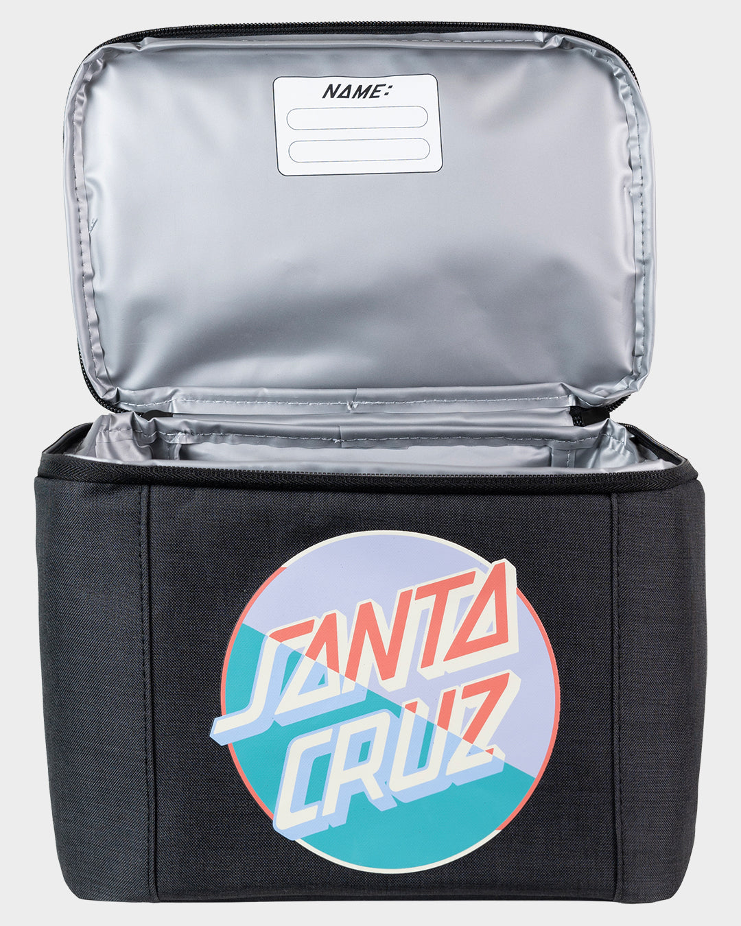 Split Block Dot Women's Lunch Box Off Black