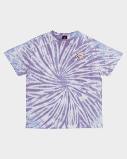 Scrawl Dot Women's Oversize T-shirt Vintage Blue Tie Dye