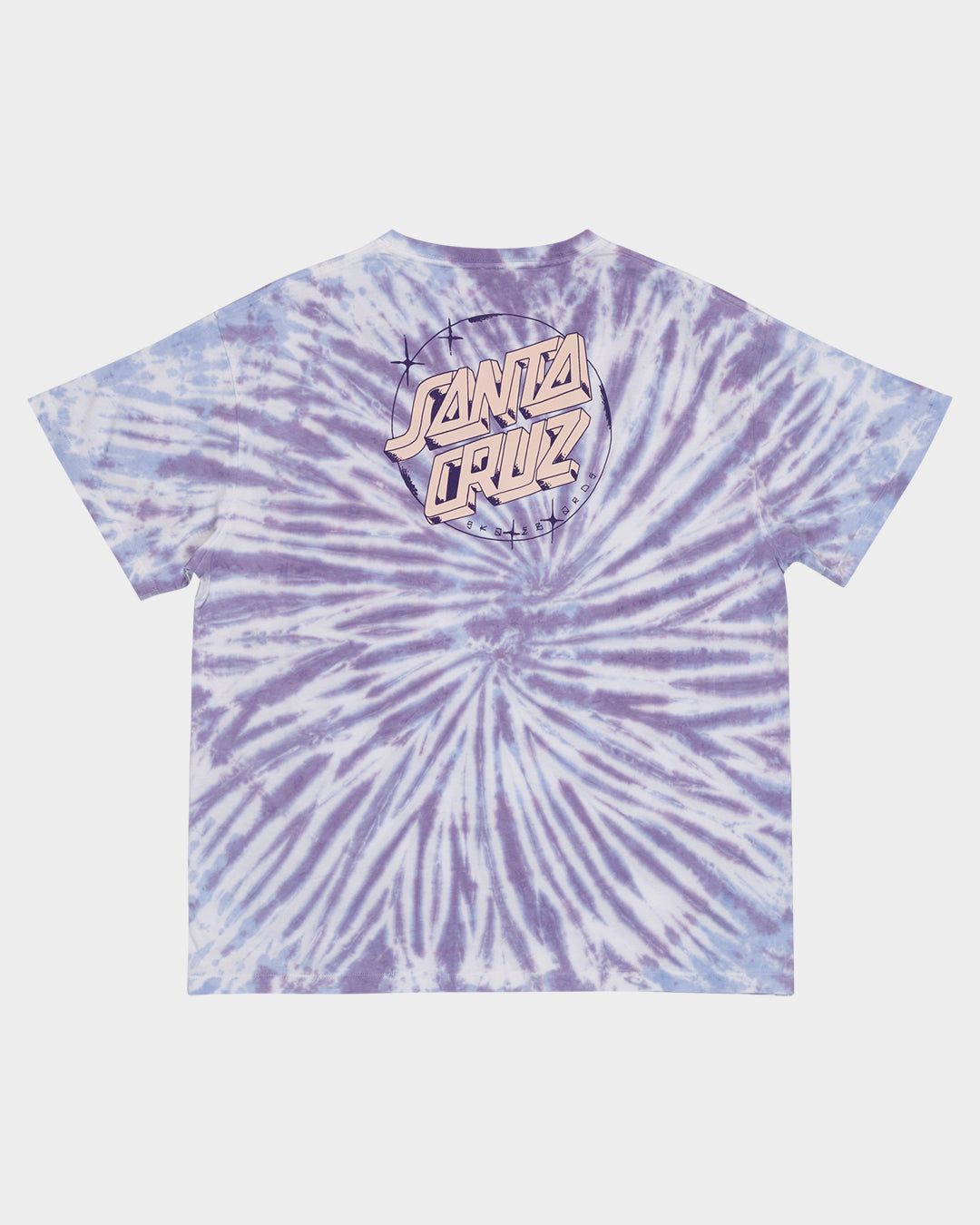 Scrawl Dot Women's Oversize T-shirt Vintage Blue Tie Dye