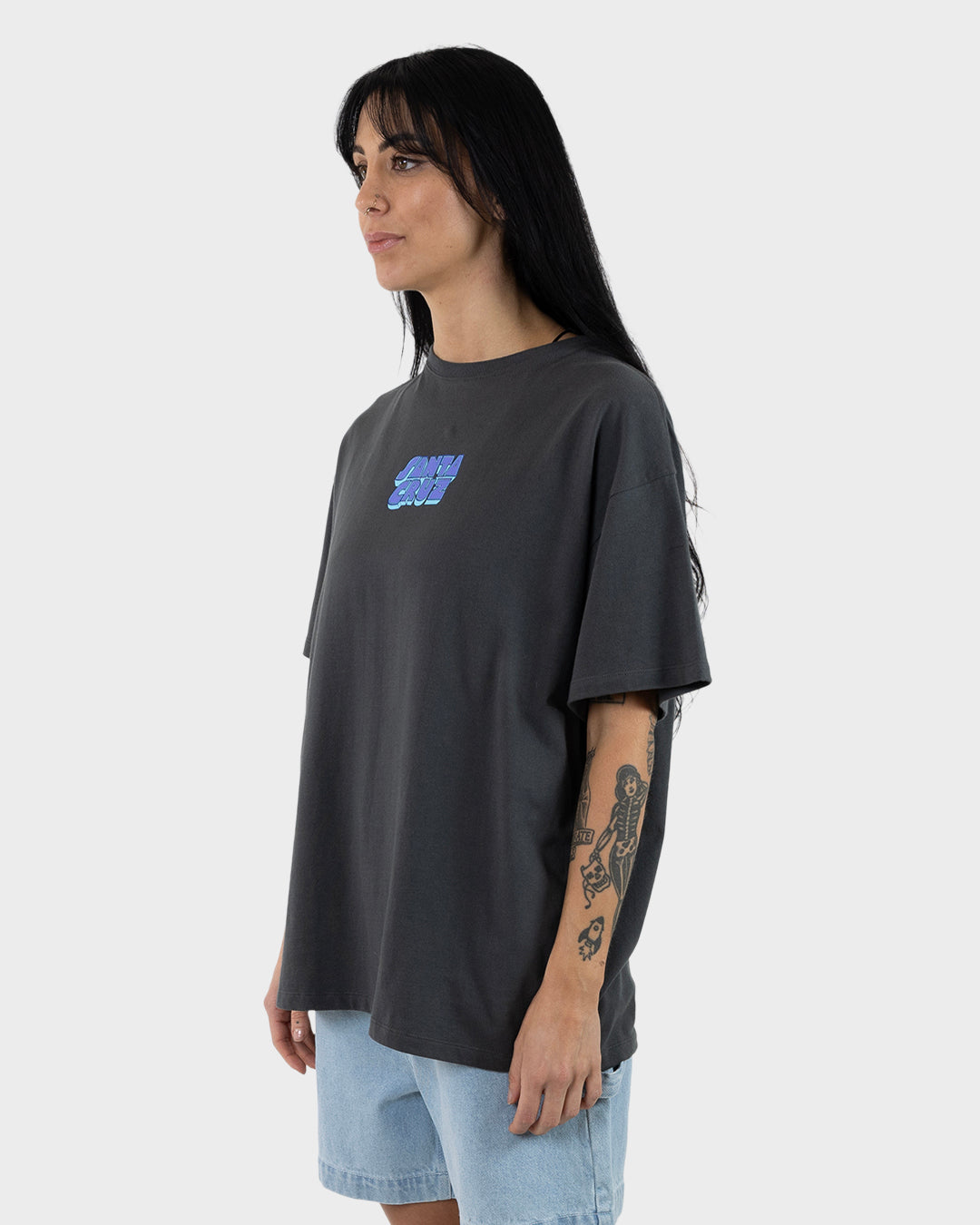 Foxy Sun Women's Oversized T-shirt Off Black