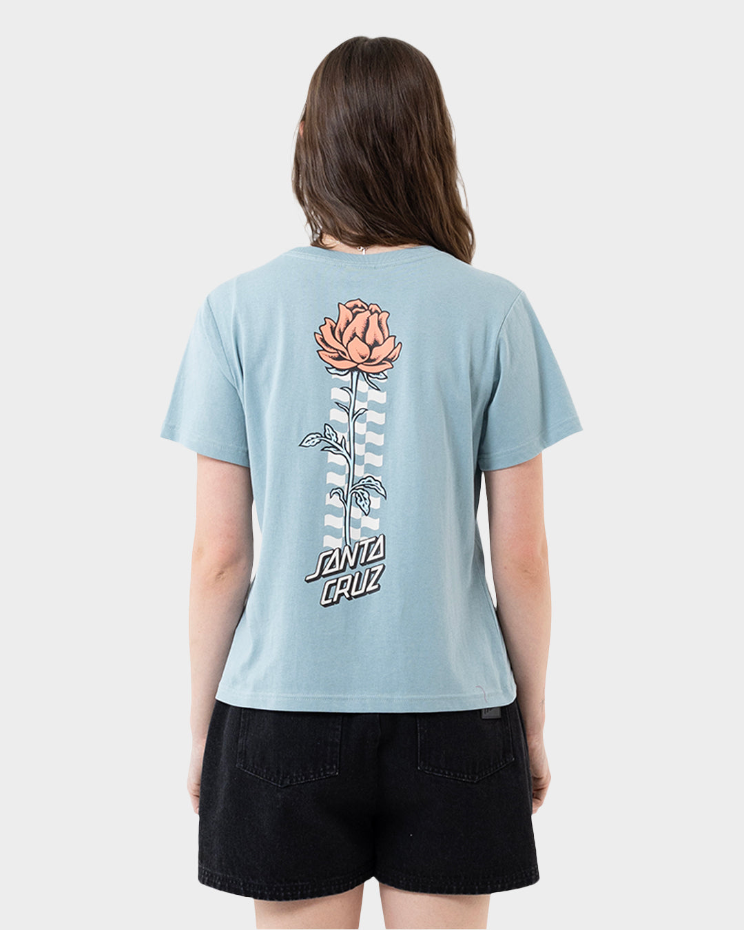 Rosette Tower Ring Women's T-shirt Vintage Blue