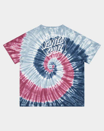 Opus Dot Women's T-shirt Dusk Pink Tie Dye