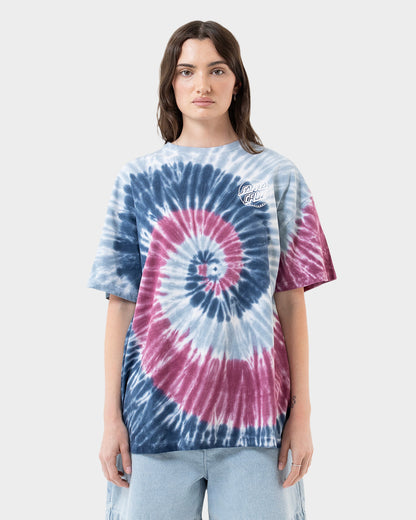 Opus Dot Women's T-shirt Dusk Pink Tie Dye