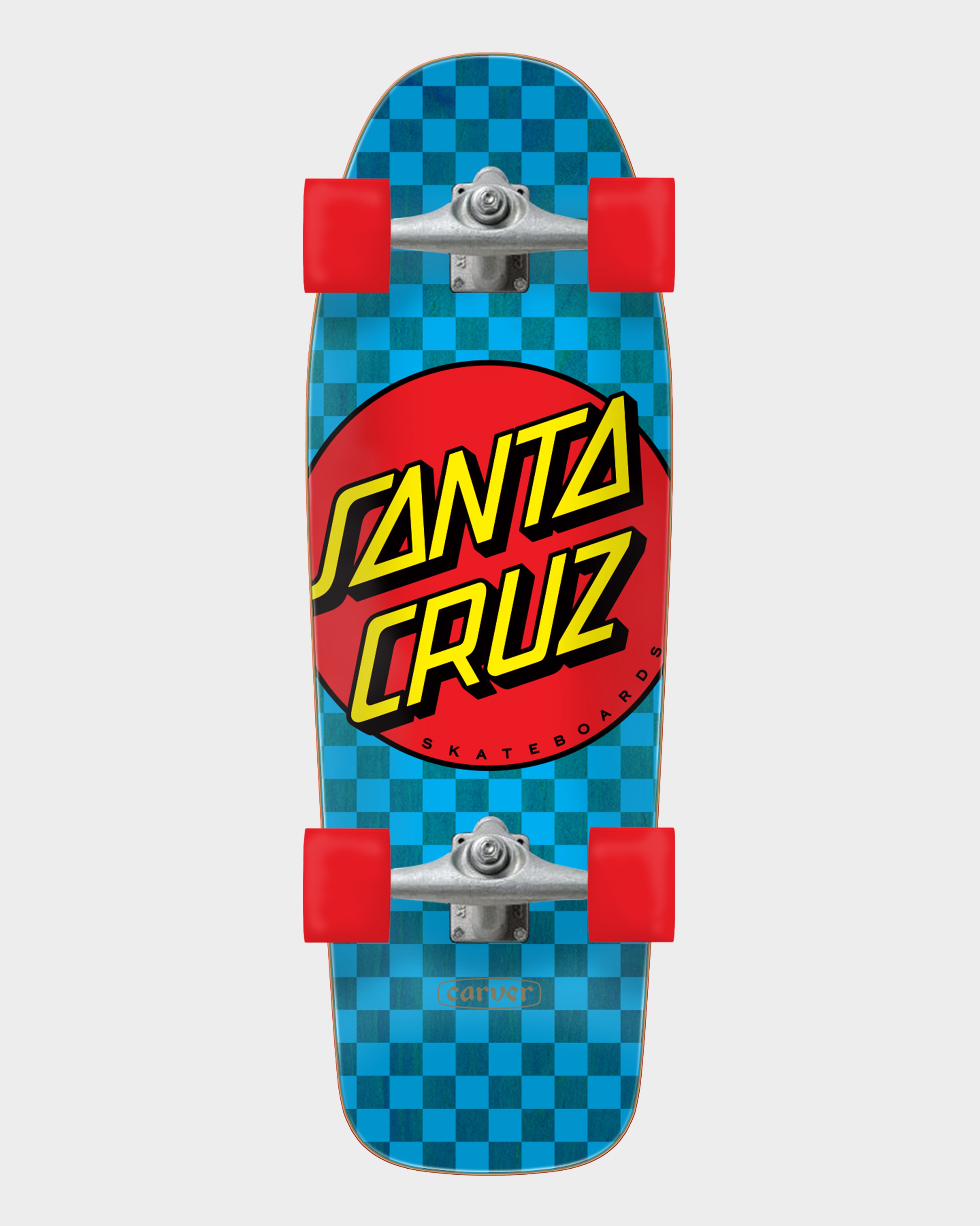 Santa Cruz Classic Dot Check Carver Pre-Built Surf Skate Complete