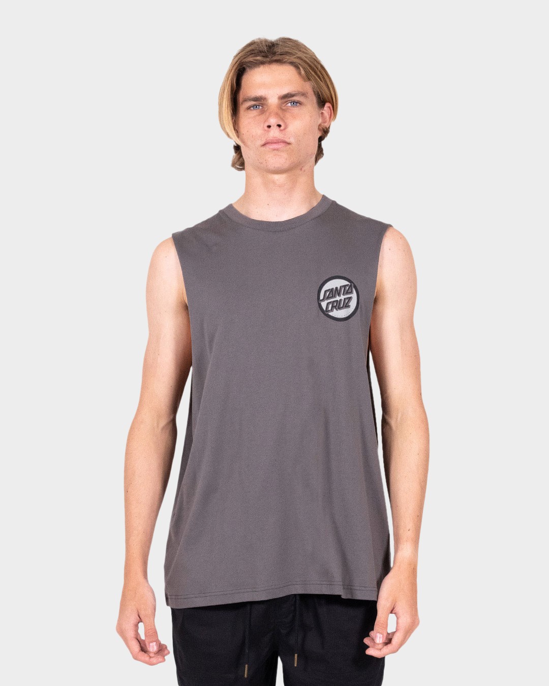 Handled Santa Cruz Men's Muscle T-shirt - Charcoal